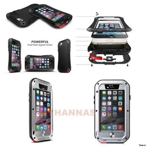 iPhone 6/6S Plus Heavy Metal Aluminium Gorilla Defender stoßfeste Hybrid Hülle - Bild 1 von 12