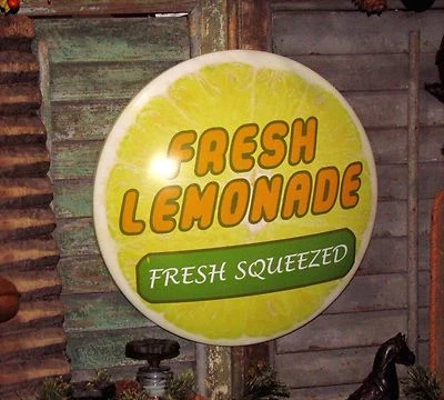 Letrero Publicitario Cúpula Limonada Estilo Antiguo Primitivo De Colección Regalo Día de la Madre Foto 1 de 4