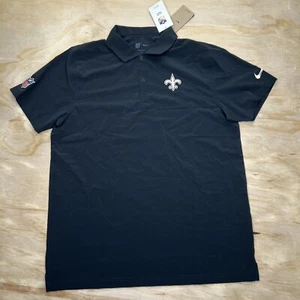 NEW MD New Orleans Saints Nike 2024/25 Sideline Performance Polo Shirt - Picture 1 of 12