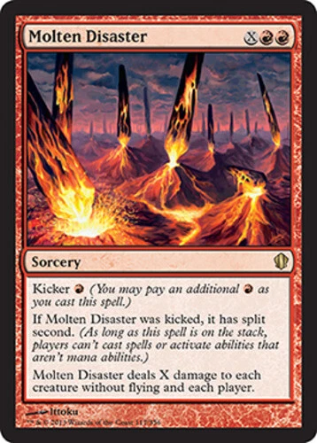 Molten Disaster ~ Heavily Played Commander 2013 MTG Magic UltimateMTG Red Card - Image 1 of 1
