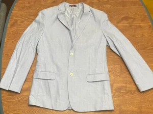 NWOT! Tommy Hilfiger Boys' Teen Blazer Suit Jacket Baby Blue 2 Button Size 18 - Picture 1 of 11