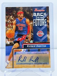 2005-06 Bowman Back To The Future Richard Hamilton Auto Tough Pull 1:8263 - Picture 1 of 2