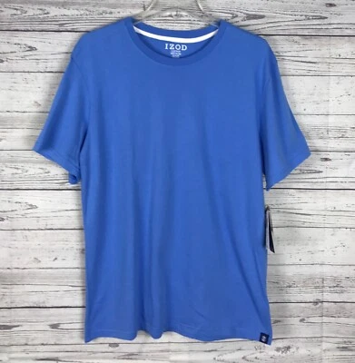 Camiseta IZOD Ropa de Dormir Para Hombre Azul Clásica Manga Corta 100% Algodón Talla M Nueva con Etiquetas Foto 1 de 4