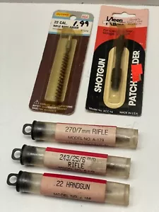 Kleen bore gun cleaning supplies, 3 phosphor bronze bore brushes, 2 patch holder - Picture 1 of 5
