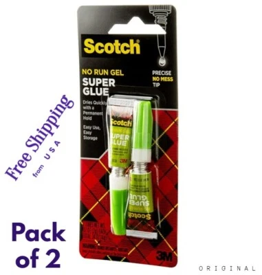 GEL SUPER PEGAMENTO Pack de 2 con Sujeción Permanente Seca Rápidamente Universal Todo Propósito Foto 1 de 4