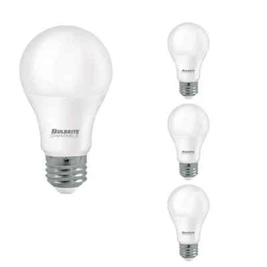 Bulbrite 60-Watt Equivalent A19 Dimmable Frost LED Light Bulb 2700K (4-Pack) - Picture 1 of 8