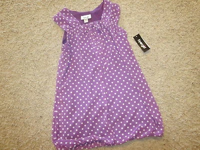 Top Amy Byer Girls M Grape Escape Lunares Blanco Transparente Nuevo con Etiquetas ¡Realmente LINDO! Foto 1 de 4