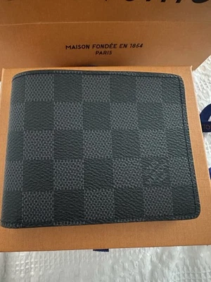Louis Vuitton Wallet Bifold Portefeuille Slender Damier Graphite  N63261 - Image 1 of 4