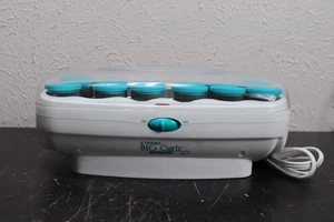 Conair Xtreme Big Curls Jumbo Velvety Hot Rollers CHV12X Turquoise - Picture 1 of 6