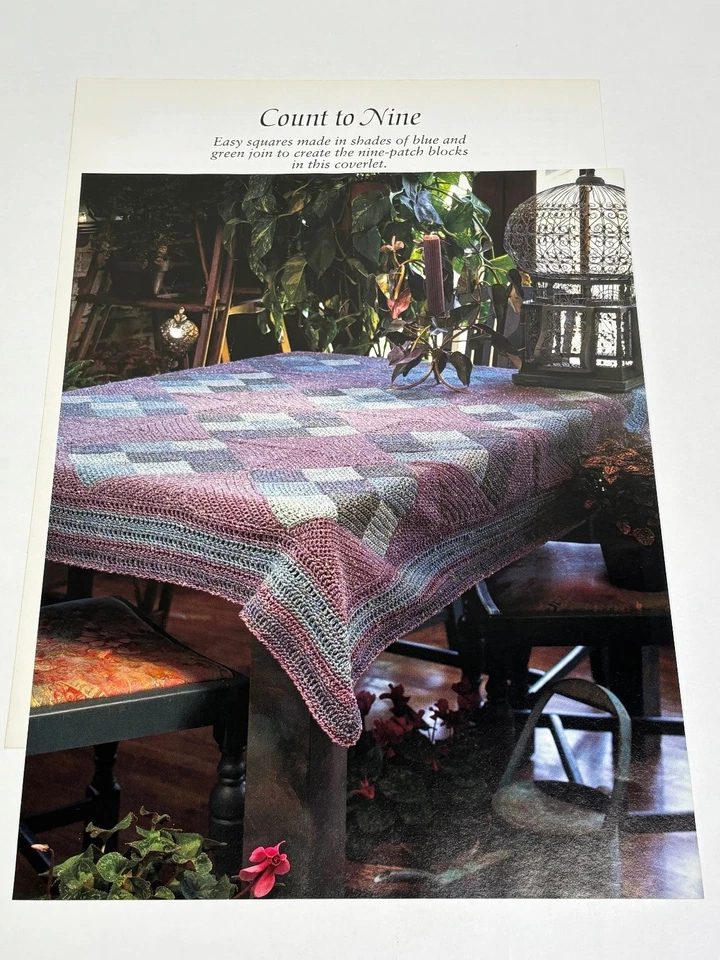 Count to Nine Crochet Pattern Pages from Book - Image 1 of 3