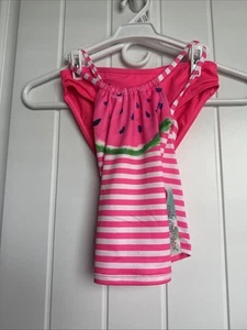 NEW Pink Platinum Girl's Size 7/8 Pink Watermelon Tankini Bathing Suit - Picture 1 of 1