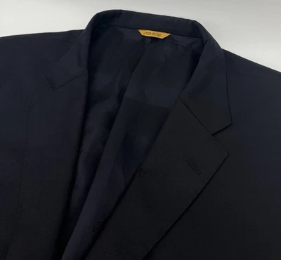 Blazer Hickey Freeman Traveler Beacon para hombre con 2 botones negro talla 54R 100 % lana Foto 1 de 4