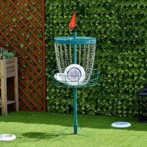 Disc Golf Target w/ High Visibility Chains, Easy Set Up & Storage for Backyard - Picture 1 of 11