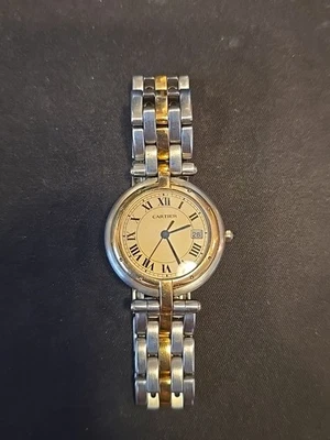 Cartier Two-Tone Stainless Steel Roman Numeral Date Watch - Image 1 of 4