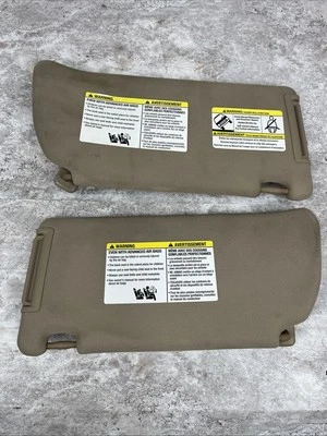 Juego de parasol izquierdo y derecho Nissan Pathfinder 2005-2012 bronceado con espejo retrovisor iluminado Foto 1 de 4