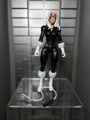 "Figura suelta de gato negro serie retro Spider-Man Marvel Legends 6"" con látigo sin gato" Foto 1 de 2