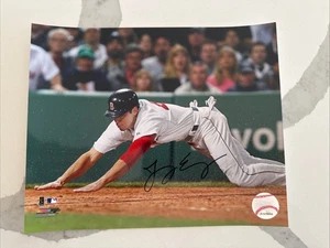 Foto autografiada por Jacoby Ellsbury firmada por los Medias Rojas de Boston 8"x10" 2009 - Imagen 1 de 5