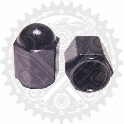JMP Valve Caps Aluminium Black 1 Set Fits Ducati Indiana 650 1986-1987 - Image 1 of 4