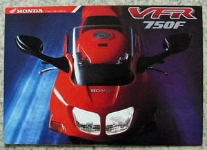 HONDA VFR750F Motorcycle Sales Brochure 4PF Oct 1995 #6P-26311JE-10.95-E-VFR750F - Picture 1 of 3