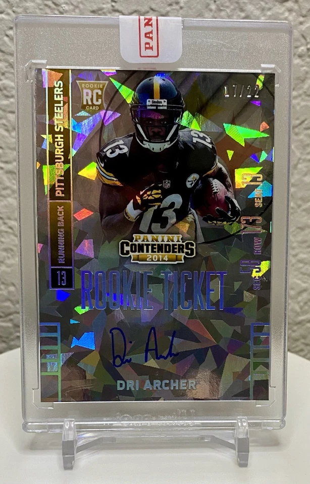 Dri Archer 17/22 RC ON CARD Auto 2014 Contenders CRACKED ICE Sealed Redemption - Image 1 of 4