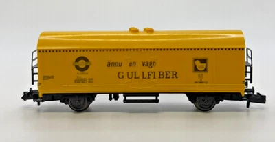 N Scale Fleischmann Yellow "Gullfiber" Beer Car No Box #39 - Image 1 of 4