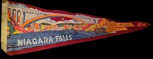 Vintage Niagara Falls Felt Pennant - Picture 1 of 1