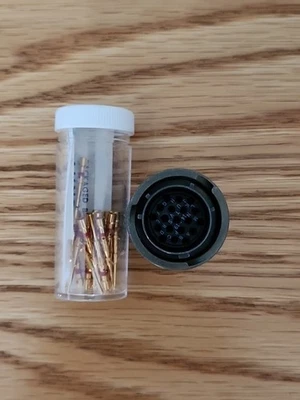 CONECTOR CIRCULAR BENDIX MILSPEC PN MS3126E14-19PY, NSN 5935-00-831-9014, NOS. Foto 1 de 2