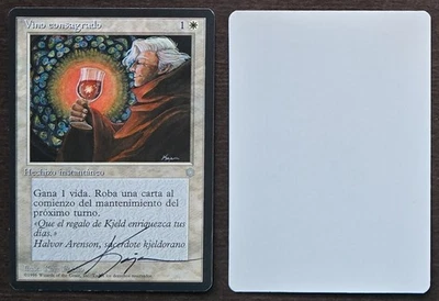 SIGNED MtG Magic Kaja Foglio Artist Proof _ Spanish Ice Age _ BLESSED WINE _VHTF - Image 1 of 3