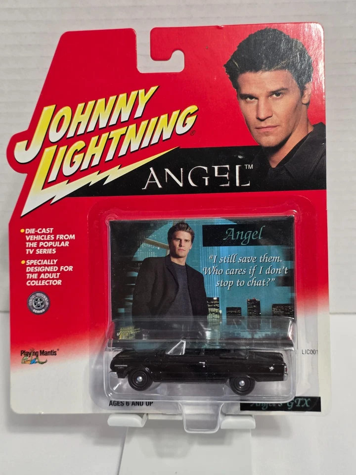 ANGEL TV SHOW ANGEL'S BLACK GTX JOHNNY LIGHTNING DIECAST CAR 2001 PLYMOUTH Foto 1 de 4