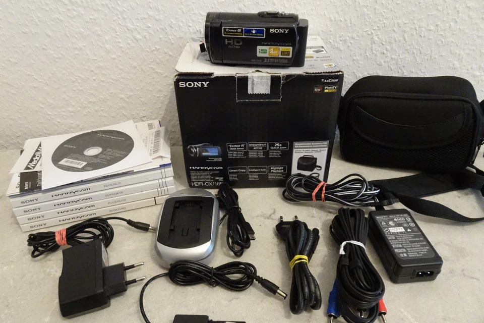 Sony Handycam HDR-CX116E Camcorder schwarz - Digital HD Camera, geprüft, Händler - Bild 1 von 4