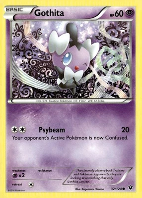 Gothita Common XY - Fates Collide 32/124 Pokémon TCG - Image 1 of 2