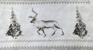 Maison d' Hermine Cozy Neutral Christmas Theme Tablecloth Reindeer 60x108  #29 - Picture 1 of 14