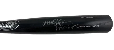 Ryne Sandberg Chicago Cubs Signed Autographed HOF Black Baseball Bat JSA COA! - Image 1 of 2