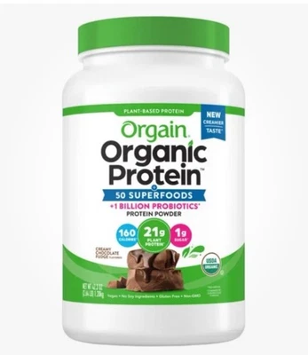 Proteína orgánica Orgain + superalimentos polvo a base de plantas 2,64 libras - Entrega gratuita✅ Foto 1 de 2