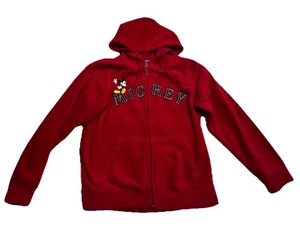 Sudadera con Capucha Disney Mickey Mouse Polar Cremallera Pequeña Roja Bordada - Imagen 1 de 9