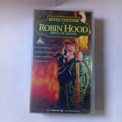 Kevin Costner Robinhood Prince of Thieves Orig Cult Movie VHS Tape Warner Bros - Image 1 of 3