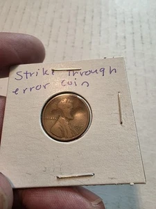 1919 S Penny Strike Through Error Wheat Penny Rare - Picture 1 of 6