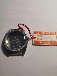 BOITIER COMPLET ACIER/CHROMÉ - NEUF DE STOCK - POUR MOUVEMENT ETA 1256 (11,5"') - Picture 1 of 4