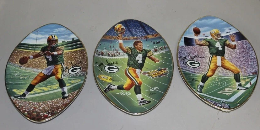 Placa de coleccionista Bradford Exchange Brett Favre (3)🔥🔥🔥 Foto 1 de 2