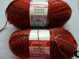 Premier Angel Self Shading yarn, Cherry Taffy, lot of 2 (284 yds each) - Picture 1 of 2