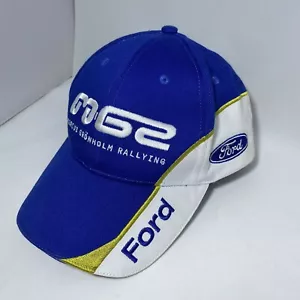 Ford World Rally Team Cap/Hat Blue Cotton Marcus Gronholm Rally Embroidered - Picture 1 of 10