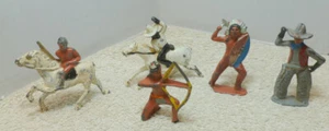 Barclay Metal Figures Cowboys Indians etc - Picture 1 of 8