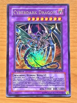 yugioh Cyberdark Dragon CDIP-EN035 1st Edition Ultra Rare near mint - Image 1 of 4