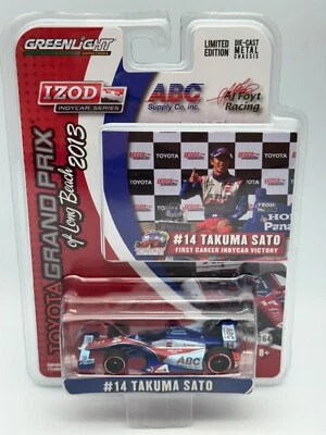Toyota Grand Prix #14 Takuma Sato 2013 Greenlight primera victoria en su carrera, 1:64, nuevo en caja Foto 1 de 4