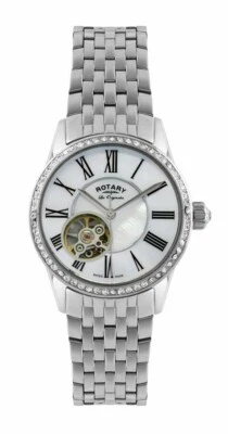 Reloj Tourbillon Automático Giratorio Damas Hecho en Suiza Acero Inoxidable Nuevo LB90510 Foto 1 de 3