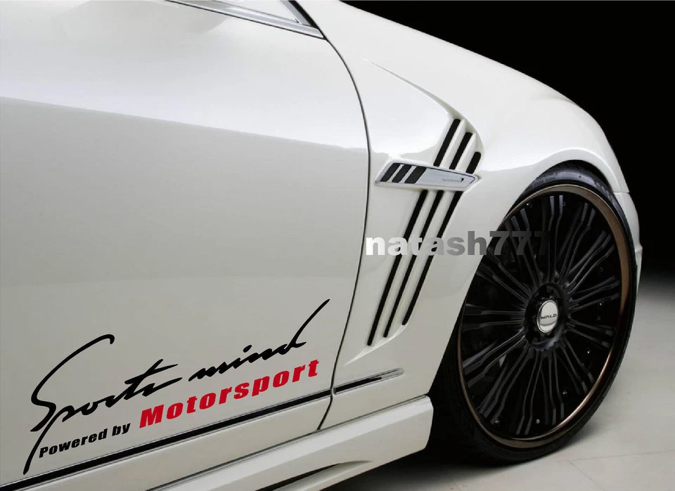 Sports mind Powered by Motorsport Racing Performance Vinyl Decal sticker logo - Image 1 of 1
