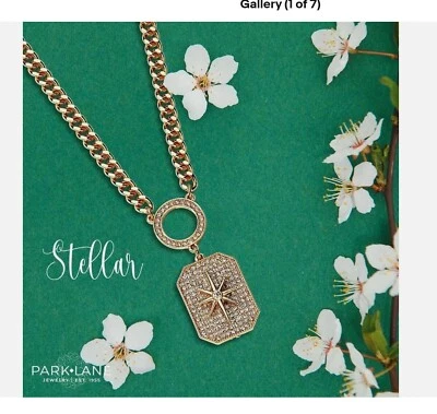 Collar Park Lane Estrella Estelar Pave Oro Circonita Foto 1 de 4