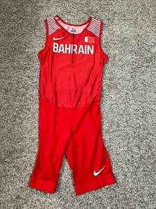 Nike Sz S Pro Elite Bahrain Speedsuit Men Olympic Track & Field Singlet 911647 - Picture 1 of 7