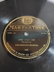 RARE - EARL RANDOLPH ORCHESTRA 78 rpm  K&B Mastertone 1045 SOME SUNNY DAY 1028-A - Picture 1 of 4