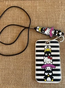 Hello Kitty 40th Anniversary Sanrio Stretchy Lanyard ID Holder Claire’s New - Imagen 1 de 5